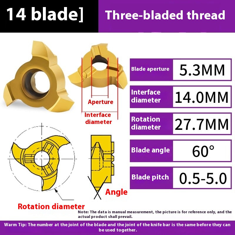 1154-Germany imported three-flute six-flute arc t-mill cyclone milling cutter bore chamfering cutter thread t-mill TR Shandong Denso Pricision Tools Co.,Ltd.