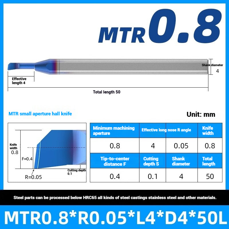 1122-MTR Small Bore Boring Tools Precision Boring Tools for Wear-Resistant Steel CNC Boring Bars Tungsten Carbide Alloy Shock-Resistant Miniature Turning Tools Shandong Denso Pricision Tools Co.,Ltd.
