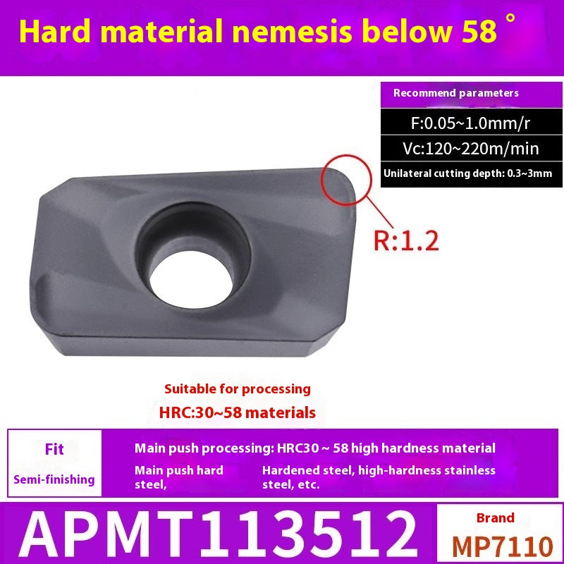 6008 CNC Milling Inserts APMT1135 Milling Blade 1604 Milling Head for Aluminum Alloy R0.8 Coated Rough Milling Machine Tool Pellets Shandong Denso Pricision Tools Co.,Ltd.