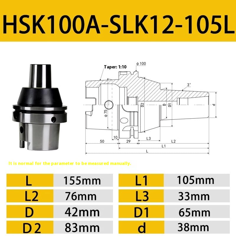 10020 HSK63 SLK Heat shrink handle Basic Toolholder HSK100A SLK Heat expansion hot-fit split sintered Toolholder Shandong Denso Pricision Tools Co.,Ltd.