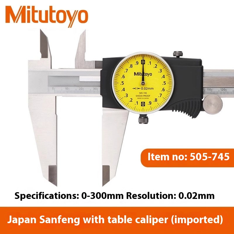 1182-Mitutoyo Japan Sanfeng with dial caliper 0-150-200mm505-732 high precision 0.01 with dial caliper