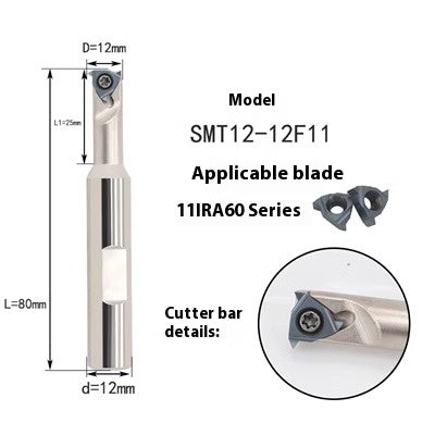 6038 HSMT Thread Milling Toolholder Slotting Machining Center Threaded Toolholder SMT Single Thread, Single Tooth Toolholder Internally Cooled 16IR Shandong Denso Pricision Tools Co.,Ltd.