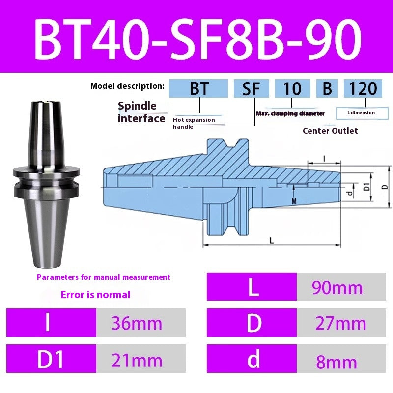 10052 BT40/BT30-SF heat shrink holder Integrated Thermal expansion hot-fit sintered holder Shandong Denso Pricision Tools Co.,Ltd.
