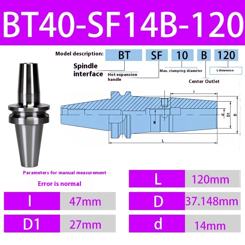 10052 BT40/BT30-SF heat shrink holder Integrated Thermal expansion hot-fit sintered holder Shandong Denso Pricision Tools Co.,Ltd.