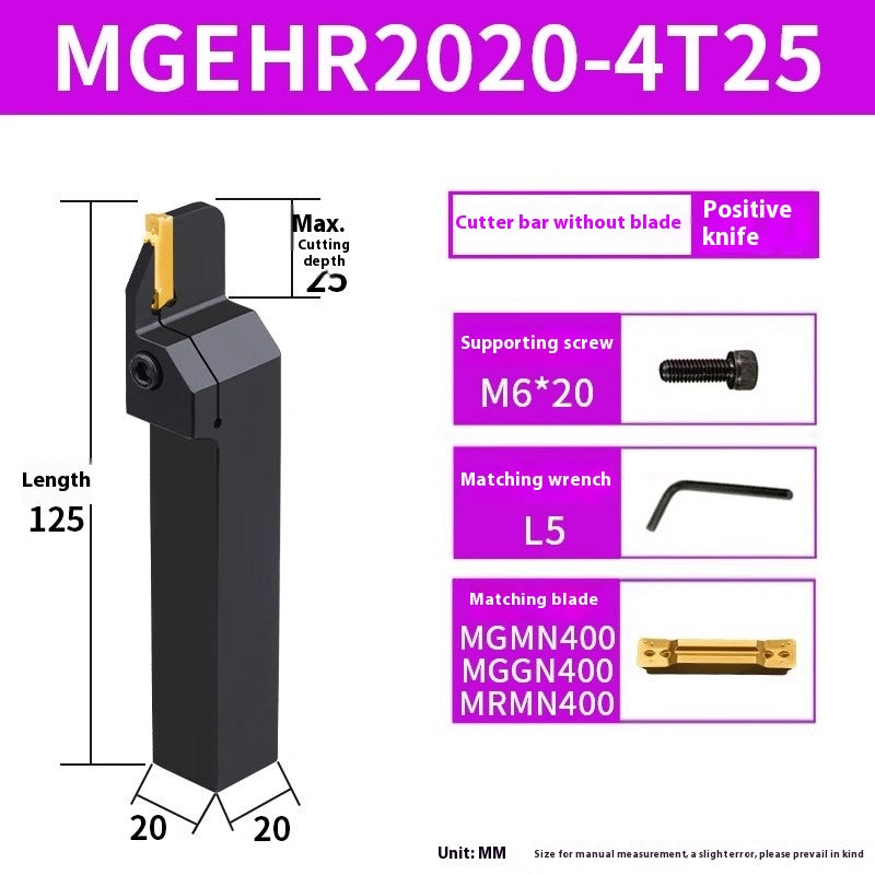 1158-CNC toolholder OD cut-off grooving lathe cutter MGEHR cutter lathe tool extended cutter groove cutter Shandong Denso Pricision Tools Co.,Ltd.