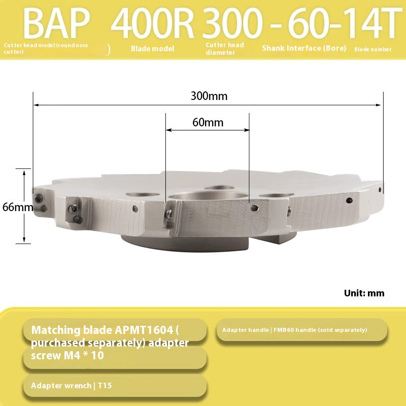 6020 CNC lathe tooling 300R/400R machining center right-angle end milling cutter discs 90° cutter discs for AP milling inserts Shandong Denso Pricision Tools Co.,Ltd.
