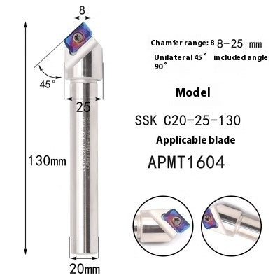 6041 30° machining center APMT inserts CNC chamfering toolholder round-off chamfering cutter 45 degrees 60 degrees CNC chamfering Shandong Denso Pricision Tools Co.,Ltd.