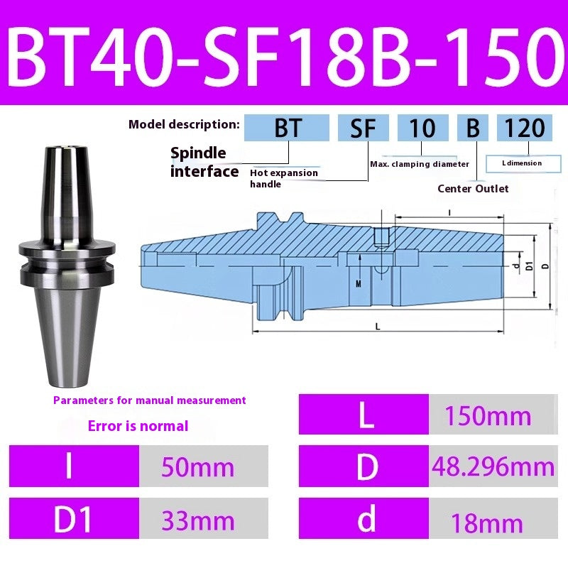 10052 BT40/BT30-SF heat shrink holder Integrated Thermal expansion hot-fit sintered holder Shandong Denso Pricision Tools Co.,Ltd.