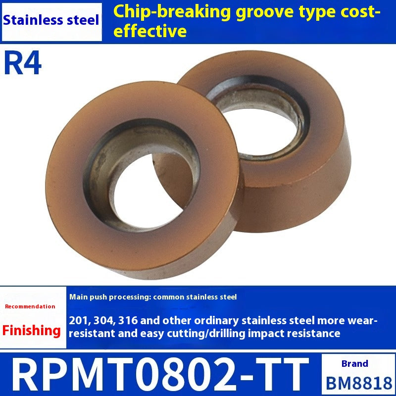 6009 CNC milling inserts RPMW carbide R5 machining center R4 milling machine R6 milling inserts RPMT round cutter grain cutting tools Shandong Denso Pricision Tools Co.,Ltd.