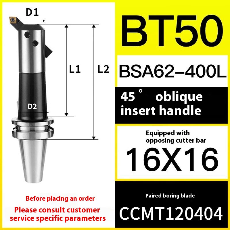 10049 BT40/50-BSA Rough Boring Cutter Holder 45/90 Degree Sleeve Lathe Boring Bar Shandong Denso Pricision Tools Co.,Ltd.