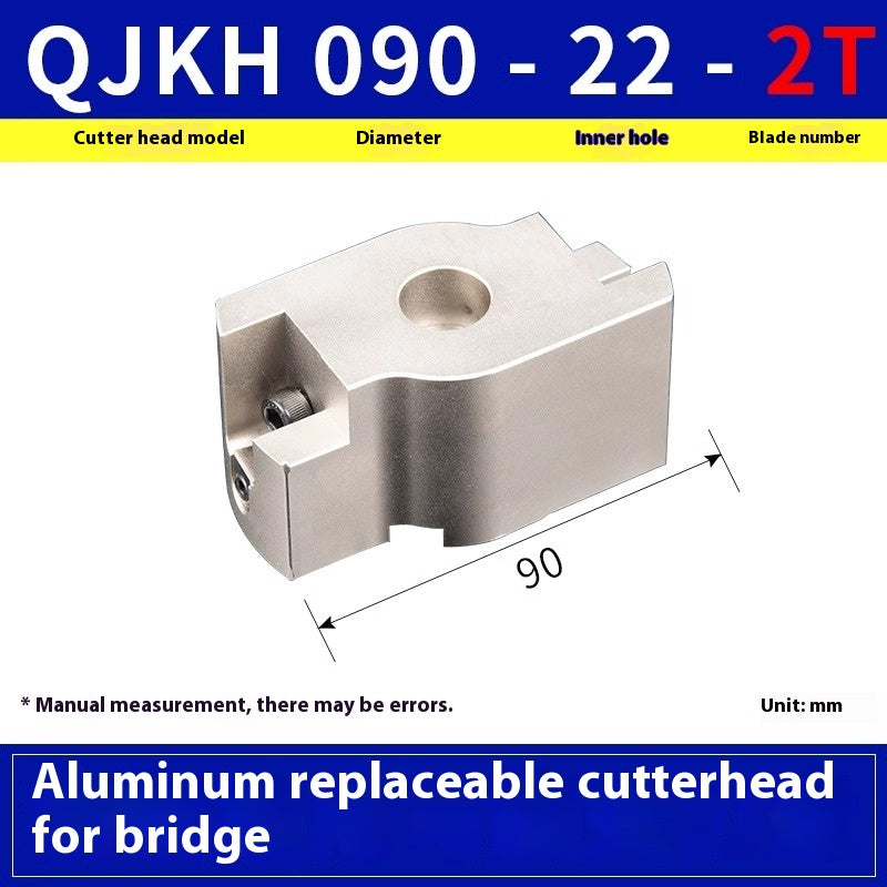 6019 Aluminum High Gloss Cutter Block Aluminum Bridge Milling Cutter Block 45/90 Degree Bridge with APMT1604/SEKT12 Face Milling Cutter Shandong Denso Pricision Tools Co.,Ltd.
