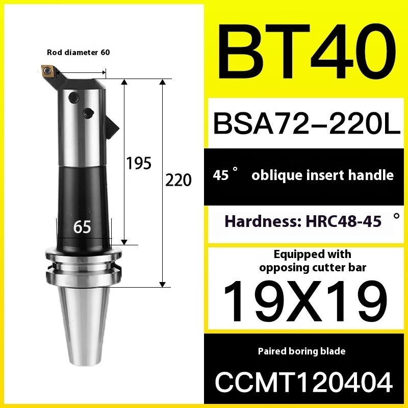 10049 BT40/50-BSA Rough Boring Cutter Holder 45/90 Degree Sleeve Lathe Boring Bar Shandong Denso Pricision Tools Co.,Ltd.
