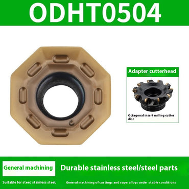2046-CNC milling inserts, octagonal milling inserts ODHT0504 stainless steel universal machining centers, octagonal milling cutterheads, cutters Shandong Denso Pricision Tools Co.,Ltd.