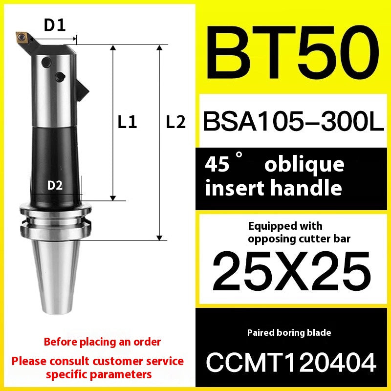 10049 BT40/50-BSA Rough Boring Cutter Holder 45/90 Degree Sleeve Lathe Boring Bar Shandong Denso Pricision Tools Co.,Ltd.