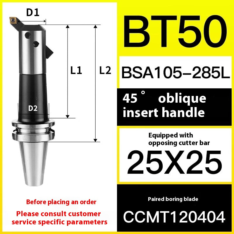 10049 BT40/50-BSA Rough Boring Cutter Holder 45/90 Degree Sleeve Lathe Boring Bar Shandong Denso Pricision Tools Co.,Ltd.