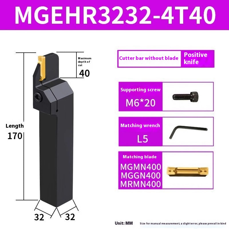1158-CNC toolholder OD cut-off grooving lathe cutter MGEHR cutter lathe tool extended cutter groove cutter Shandong Denso Pricision Tools Co.,Ltd.