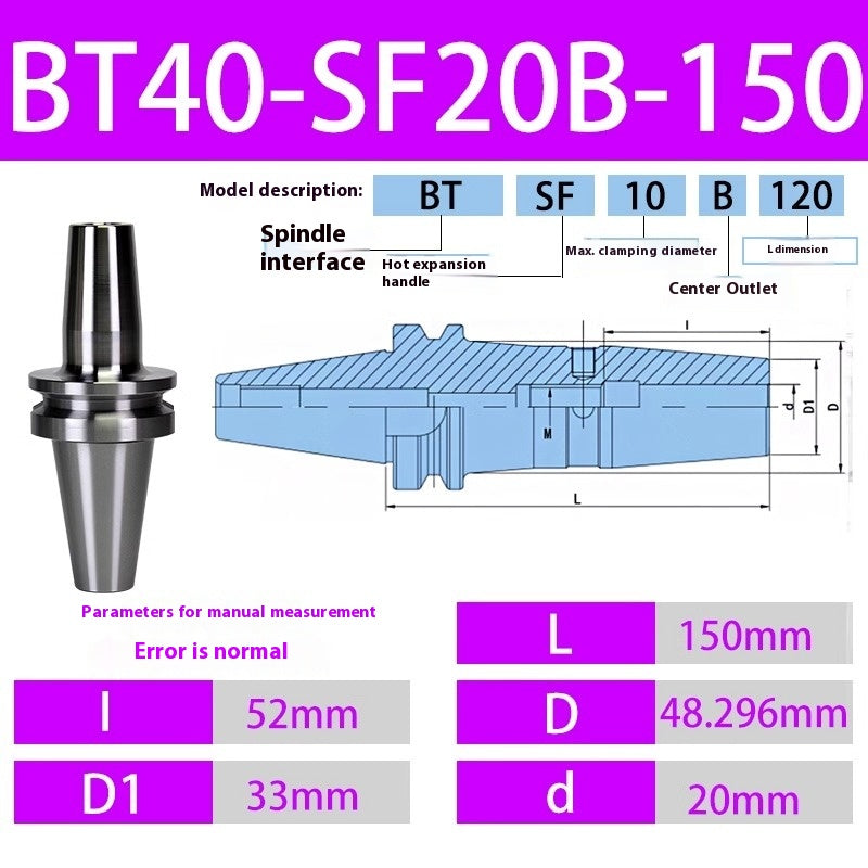 10052 BT40/BT30-SF heat shrink holder Integrated Thermal expansion hot-fit sintered holder Shandong Denso Pricision Tools Co.,Ltd.