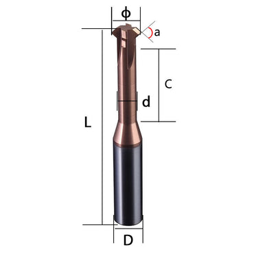 Steel upper and lower chamfering cutters 90 degrees tungsten steel hard alloy milling cutters 60 degrees 120 front and back inner hole chamfering cutters coated milling cutters Shandong Denso Pricision Tools Co.,Ltd.