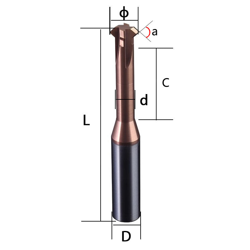 Steel upper and lower chamfering cutters 90 degrees tungsten steel hard alloy milling cutters 60 degrees 120 front and back inner hole chamfering cutters coated milling cutters Shandong Denso Pricision Tools Co.,Ltd.