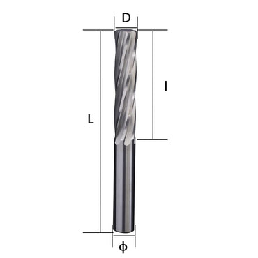 Aluminum spiral reamer, tungsten steel hard alloy coating, tungsten steel machine spiral non elevation precision reamer H7 Shandong Denso Pricision Tools Co.,Ltd.