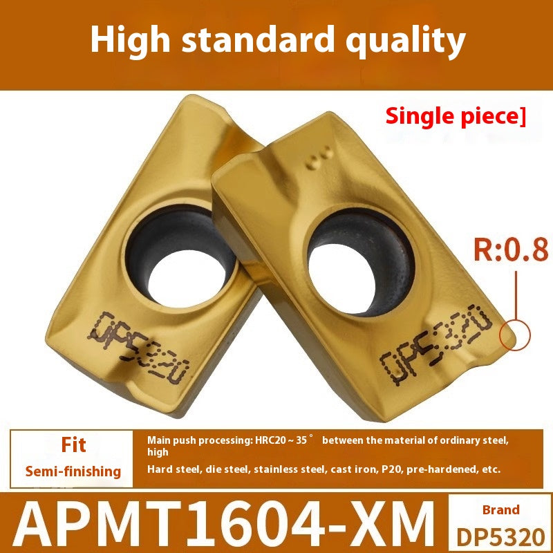 6008 CNC Milling Inserts APMT1135 Milling Blade 1604 Milling Head for Aluminum Alloy R0.8 Coated Rough Milling Machine Tool Pellets Shandong Denso Pricision Tools Co.,Ltd.