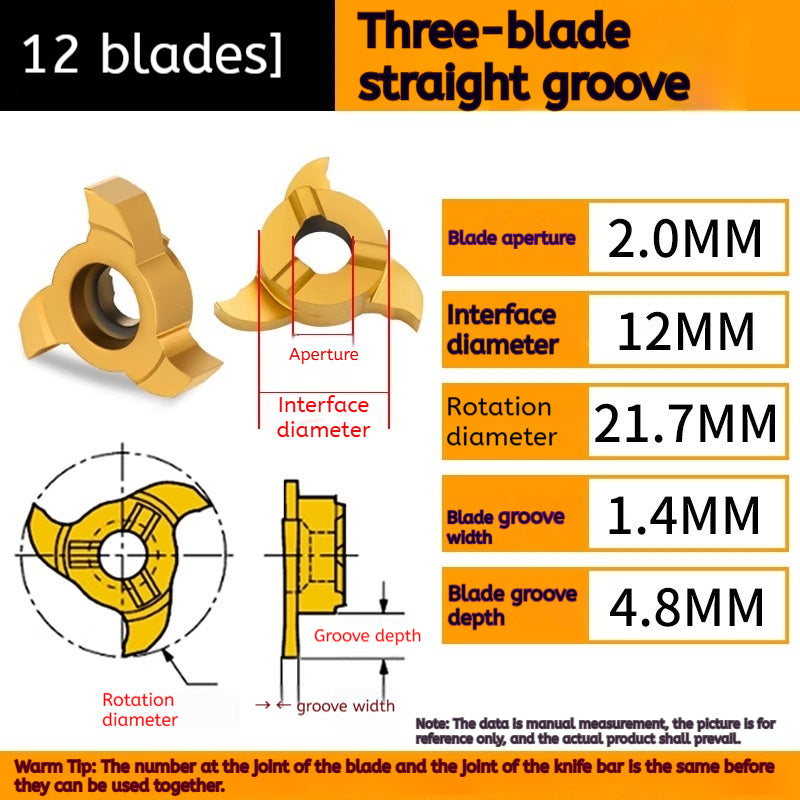 1152-Germany imported t-type cutter three-edged six-edged alloy t-type milling cutter small hole slot cutter cyclone milling cutter internal hole milling slot inserts Shandong Denso Pricision Tools Co.,Ltd.