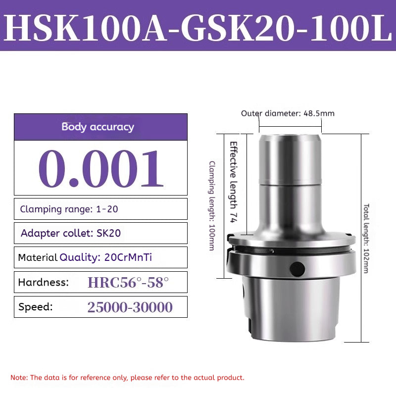 10017 HSK63A GSK06/10/13/16/20 high-precision SK high-speed tool holder milling cutter holder Shandong Denso Pricision Tools Co.,Ltd.