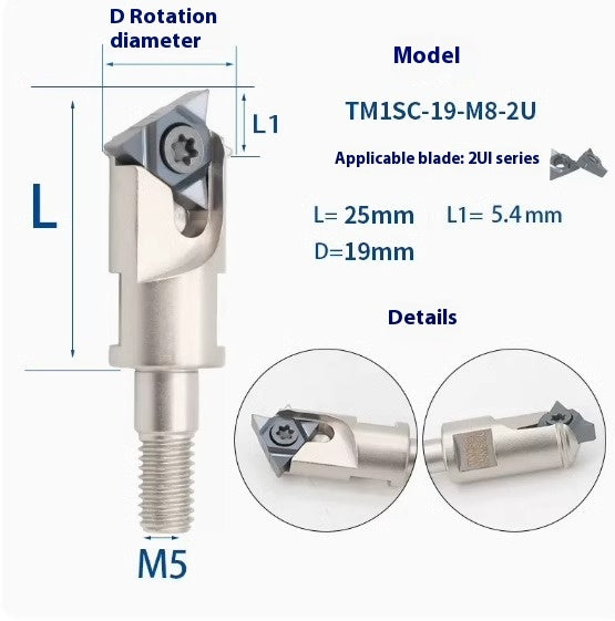 6036 SMT Deep Hole Thread Milling Toolholder Machining Center Single Thread Internal Coolant Milling Tool U-Thread Toolholder 11UI 16UI Shandong Denso Pricision Tools Co.,Ltd.