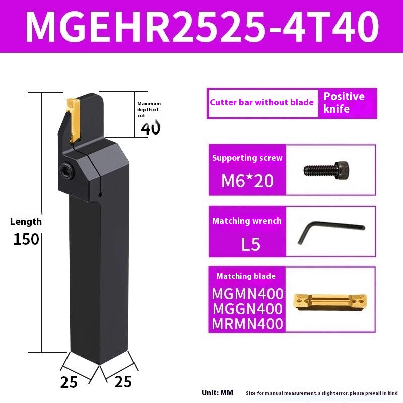 1158-CNC toolholder OD cut-off grooving lathe cutter MGEHR cutter lathe tool extended cutter groove cutter Shandong Denso Pricision Tools Co.,Ltd.