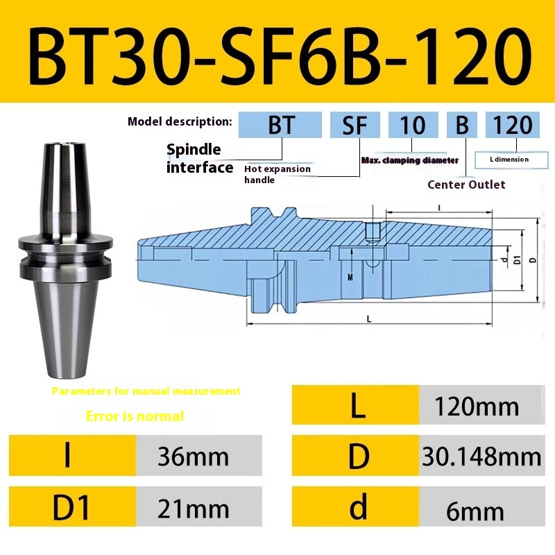 10052 BT40/BT30-SF heat shrink holder Integrated Thermal expansion hot-fit sintered holder Shandong Denso Pricision Tools Co.,Ltd.