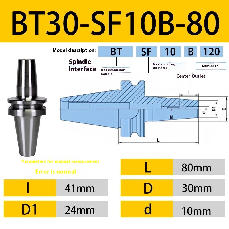 10052 BT40/BT30-SF heat shrink holder Integrated Thermal expansion hot-fit sintered holder Shandong Denso Pricision Tools Co.,Ltd.