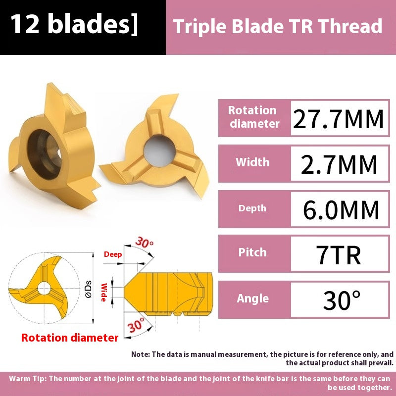 1154-Germany imported three-flute six-flute arc t-mill cyclone milling cutter bore chamfering cutter thread t-mill TR Shandong Denso Pricision Tools Co.,Ltd.