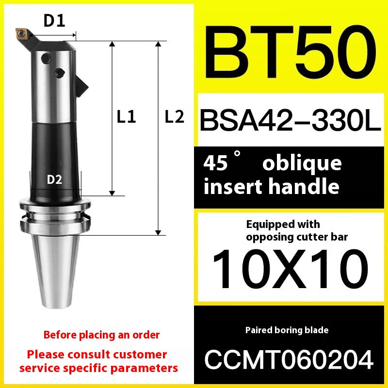 10049 BT40/50-BSA Rough Boring Cutter Holder 45/90 Degree Sleeve Lathe Boring Bar Shandong Denso Pricision Tools Co.,Ltd.