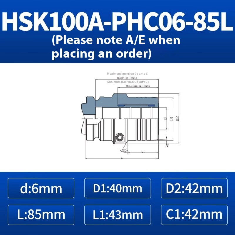 10023 HSK100AHSK63A Hydraulic toolholderPHC imported high precision hydraulic toolholderHydraulic toolholder Shandong Denso Pricision Tools Co.,Ltd.