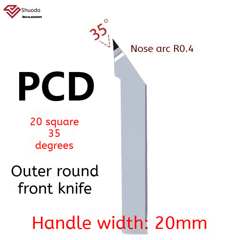 1163-PCD diamond turning tool cylindrical plane super bright CBN boron nitride tool 20 square 60/90 degrees gemstone knife non-standard Shandong Denso Pricision Tools Co.,Ltd.