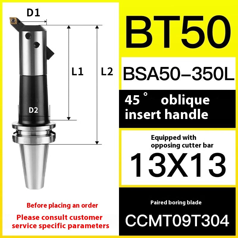 10049 BT40/50-BSA Rough Boring Cutter Holder 45/90 Degree Sleeve Lathe Boring Bar Shandong Denso Pricision Tools Co.,Ltd.