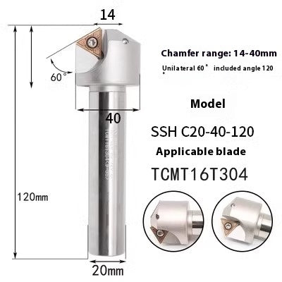 6040 Machining center 15 20 25 30 35 40 45 50 55 60 65 70 75 degree chamfering toolholder TCMT Shandong Denso Pricision Tools Co.,Ltd.