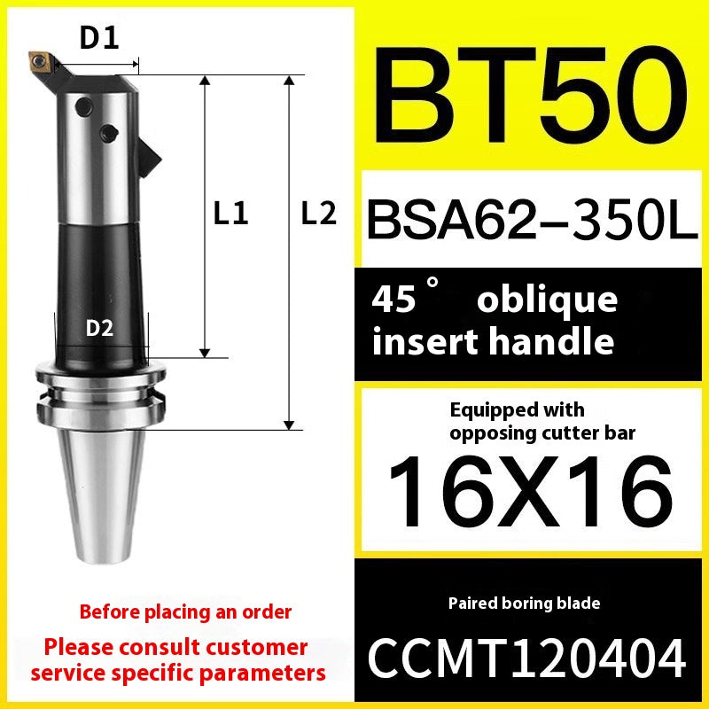 10049 BT40/50-BSA Rough Boring Cutter Holder 45/90 Degree Sleeve Lathe Boring Bar Shandong Denso Pricision Tools Co.,Ltd.