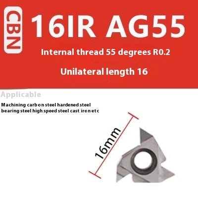 1160-Korea Imported Diamond Threaded Diamond Inserts 16ER/IR A55 AG60PCD Gemstone External Threaded Cutter Grain Shandong Denso Pricision Tools Co.,Ltd.
