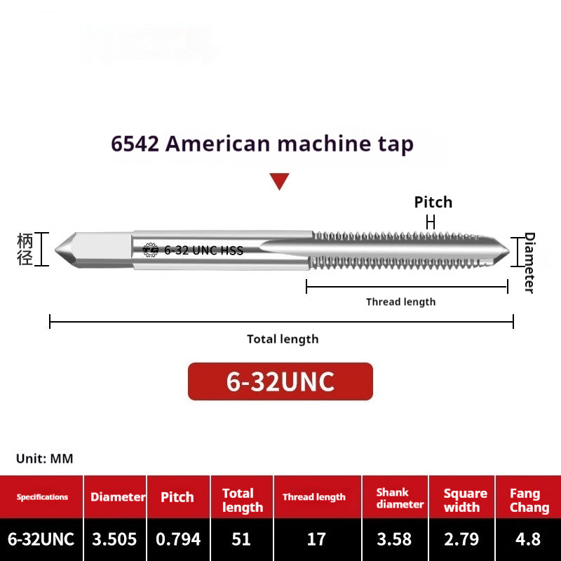 2111-Tap threading machine with tap tapping American stainless steel tapping 1/4-3/5/8UNC UNF Shandong Denso Pricision Tools Co.,Ltd.