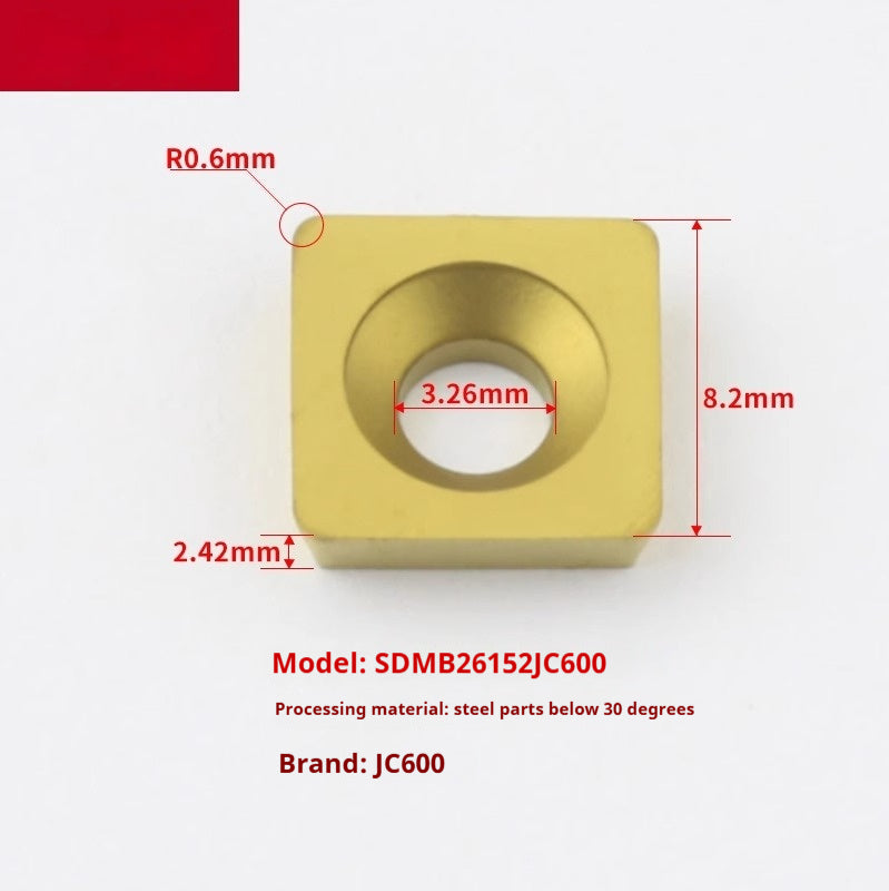 6011 Chamfering machine blade R angle processing steel parts CNC stainless steel cutter grain desktop / composite chamfering cutter grain Shandong Denso Pricision Tools Co.,Ltd.