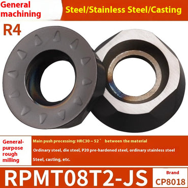 6009 CNC milling inserts RPMW carbide R5 machining center R4 milling machine R6 milling inserts RPMT round cutter grain cutting tools Shandong Denso Pricision Tools Co.,Ltd.