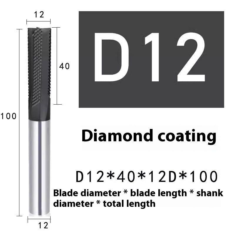 2127-Special milling cutter for glass fiber, imported diamond coating, burr processing, carbon fiber composite tungsten carbide milling cutter Shandong Denso Pricision Tools Co.,Ltd.