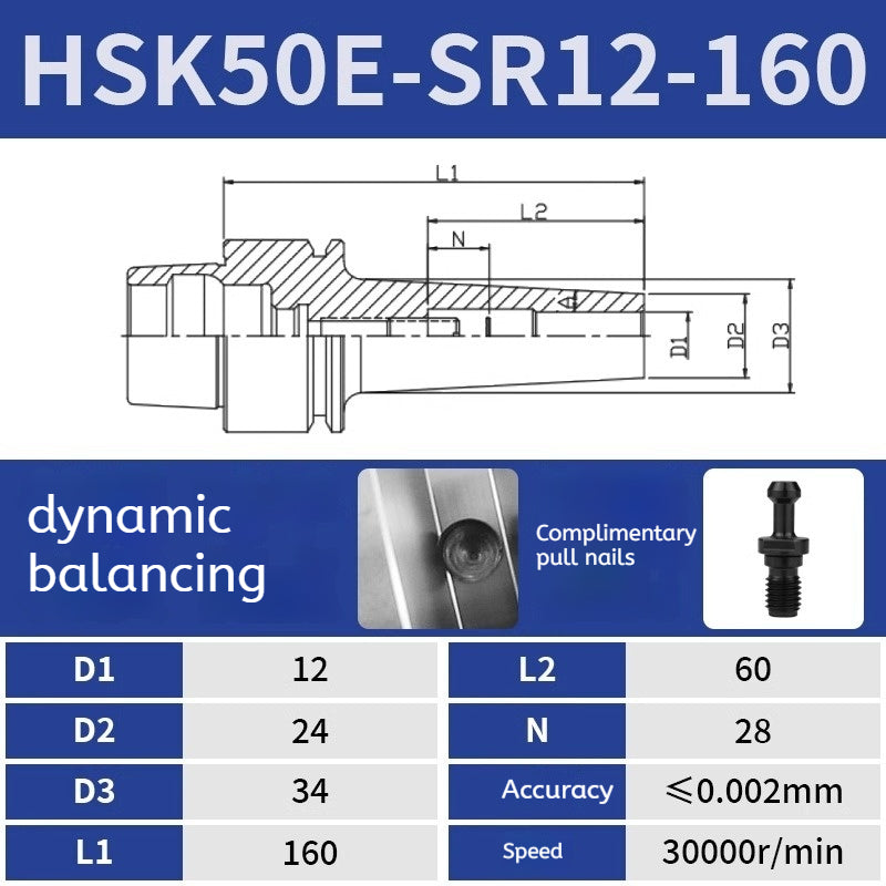 10024 Heat Shrink tool holder Sintered HSK40E Back Pull Tool Holder Shandong Denso Pricision Tools Co.,Ltd.