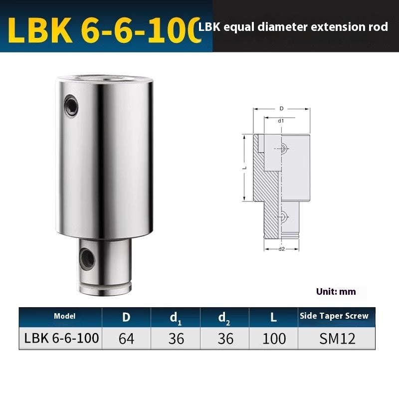 2057-CNC LBK1/2/3/4 equal diameter boring tool extension rod fine-tuning machining center rough and fine boring tool handle extension connecting rod Shandong Denso Pricision Tools Co.,Ltd.