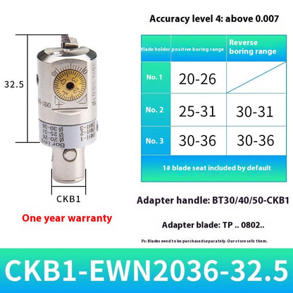 2049-Fine adjustment fine boring cutter adjustable boring head ENH insert holder machining center deep hole boring tool holder CKB boring shank Shandong Denso Pricision Tools Co.,Ltd.