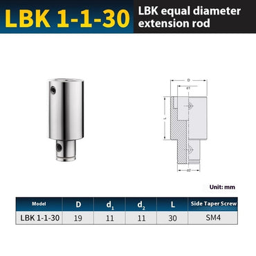 2057-CNC LBK1/2/3/4 equal diameter boring tool extension rod fine-tuning machining center rough and fine boring tool handle extension connecting rod Shandong Denso Pricision Tools Co.,Ltd.