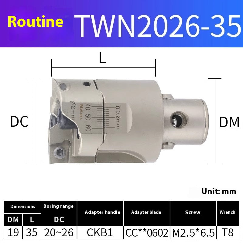 2048-Double-edged TWN rough boring cutter holder BT40 adjustable CNC deep hole boring head TWE CNC CKB/BST boring shank Shandong Denso Pricision Tools Co.,Ltd.