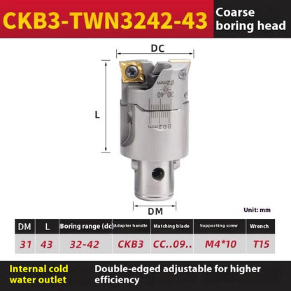 2053-Fine-tuning precision boring tool BT40-EWN tool holder double-edged rough boring tool outer diameter machining center nbh2084NBJ16 set Shandong Denso Pricision Tools Co.,Ltd.