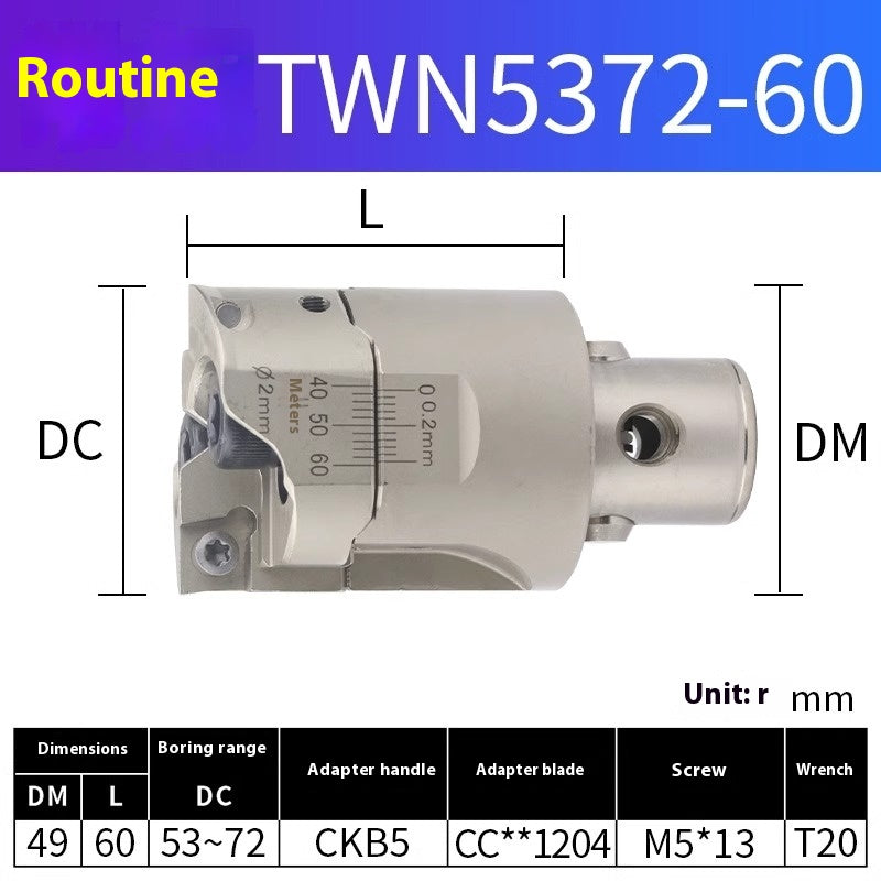 2048-Double-edged TWN rough boring cutter holder BT40 adjustable CNC deep hole boring head TWE CNC CKB/BST boring shank Shandong Denso Pricision Tools Co.,Ltd.